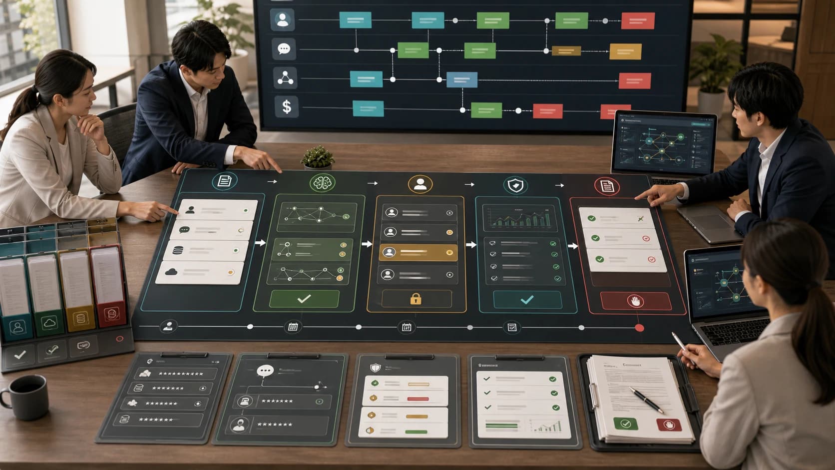 PoC intake builder with business case, AI task boundary, human gate, and evidence packet